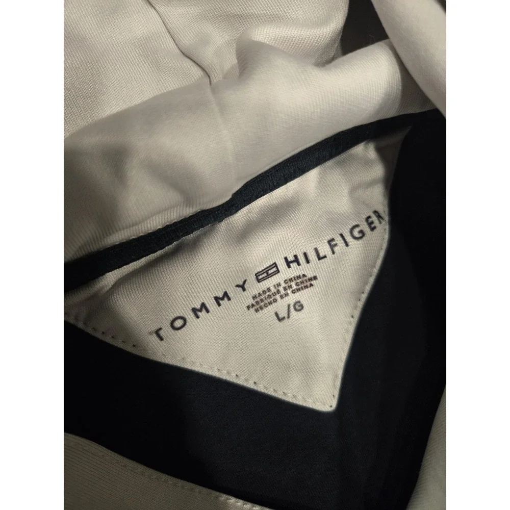 Tommy Hilfiger Men's Colorblock Hoodie - Navy/Red/White - Size Large‎